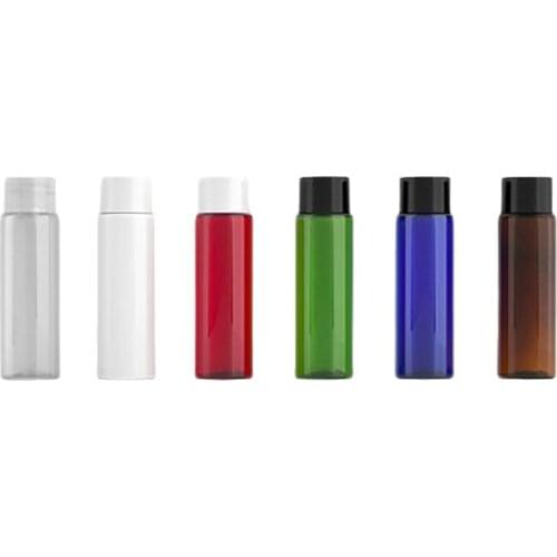 100pcs 30ML Plastic Screw Cap Bottles Body Lotion Liquid Refillable Detergent Pet Makeup Storage Containers Cosmetic