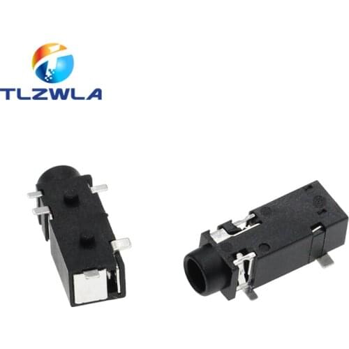 100Pcs Headphone jack 3.5MM PJ-328 Power Socket / 5P Smd Patch Audio Socket