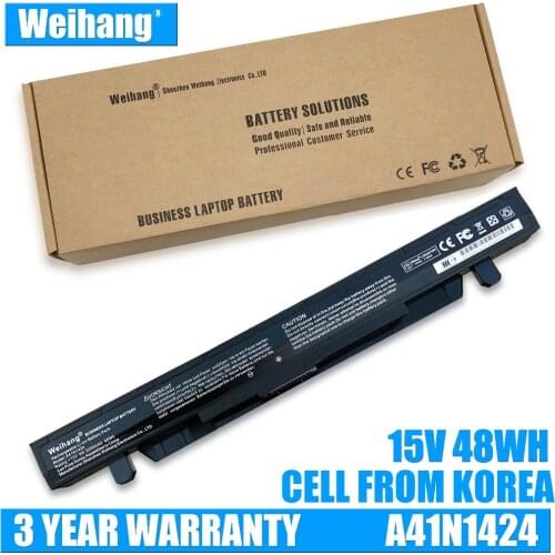 3200mAh Weihang Cell from Korea A41N1424 Laptop Battery For ASUS ROG ZX50 ZX50J ZX50JX GL552 GL552J GL552V GL552VW
