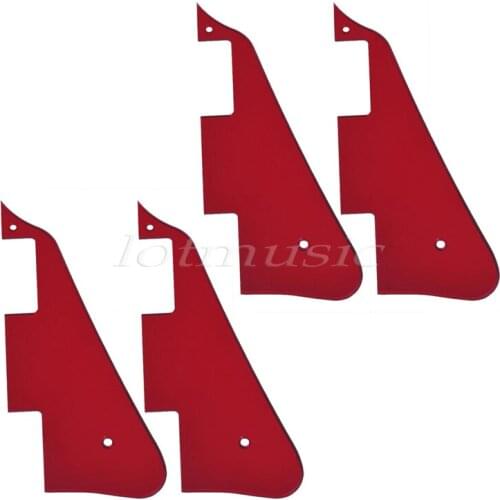 4Pcs Red Mirror Pickguard Scratch Plate For Electric Guitar Part Replacement
