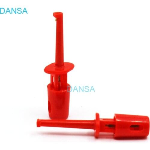 50pairs/lot Small Size 1 Color of 8 Colors Hook Test Clips Testing Probe Clamp Clip Multimeter Parts For Testing Electronic