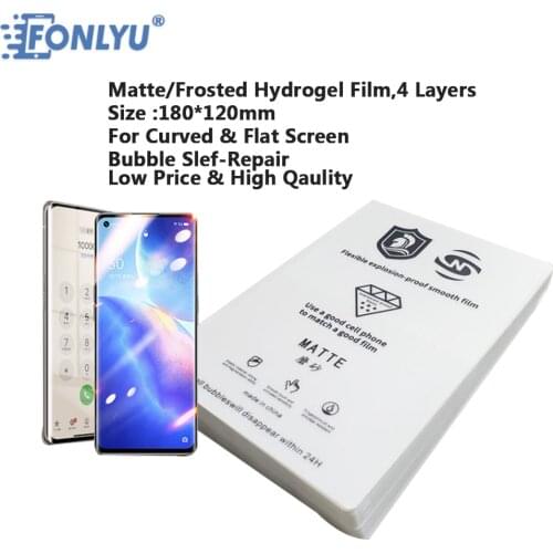 50pcs FONLYU Flexible Matte Hydrogel Film For F200 Auto Film Cutting Machine Mobile Phone Screen Protector Phone Repair Tools