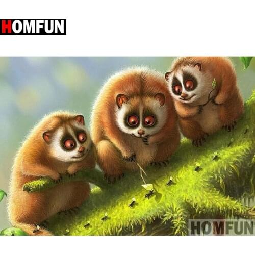 HOMFUN Full Square/Round Drill 5D DIY Diamond Painting "Animal Hamster ant" 3D Embroidery Cross Stitch 5D Home Decor A13480