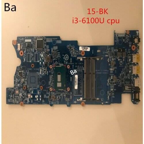 For HP Pavilion X360 15-BK Laptop Motherboard integrated graphics card I3-6100U CPU complete full testing