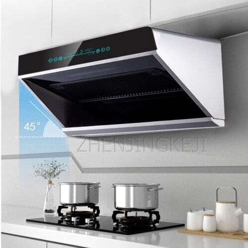 Home High Suction Range Hood Stainless Steel Top And Side Suction Frequency Conversion Spread Wings Kitchen Lampblack Machine