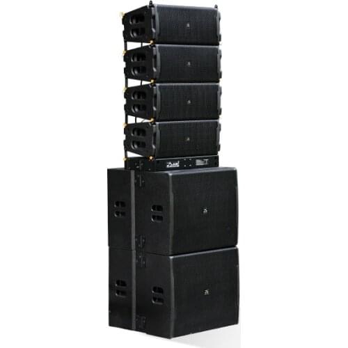 DR-002 double 12 inch linear array full active waterproof speaker