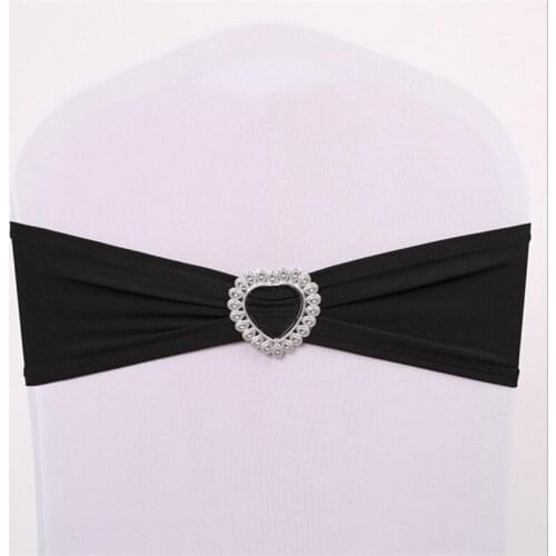 Best quality 25pcs chair cover sash chair cover band with plastic buckle wholesale Marious