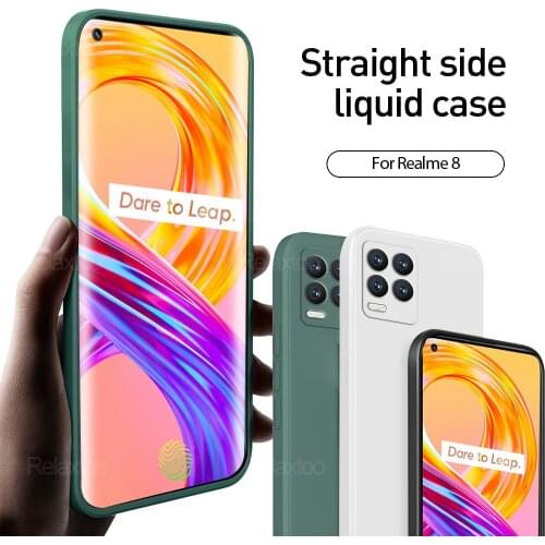 Liquid Silicone Matte Safe Case Cover For Oppo Realme 8 7i 7 Pro On Realmy Realmi 8Pro Realme8 Realme7 4G/5G Shockproof Coque