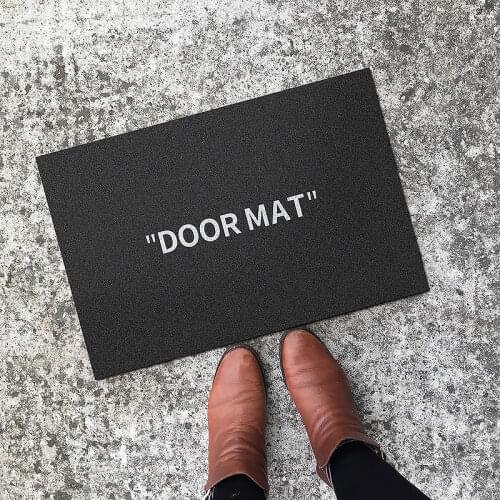 Fashion Brand Indoor Outdoor Entrance Door Mat Carpet Hallway Doormat Living Room Mat Anti-slip Mat Can Be Cut Custom Mat Carpet