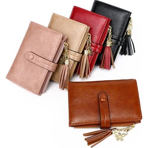 New Women Wallets Female PU Leather Hasp Purses Small Coin Pocket High Quality Cards Holders Luxury Brand Short Design Money Bag