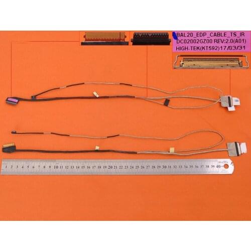 New Laptop Cable For Dell Inspiron 15 5565 5567 BAL20 40pin PN: DC02002GZ00 0D8C2T Screen LVDS Connector