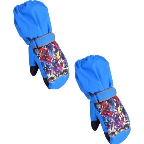 Stars Printed Kids Gloves Waterproof Winter Work Keep Warm Children Gloves Outdoor Sports Multi-Purpose Fashion Boy Girl Mittens
