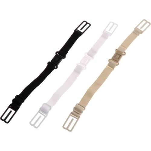 3 Pcs Upgrade Women Anti Slip Bra Straps Adjustable Holder Belt With Back Clips