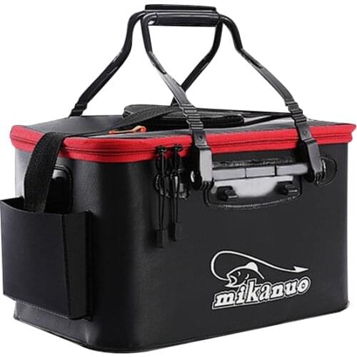 Hot Sale 11/19/23/28/35L Collapsible Folding Thicken Live Fishing Box EVA Tank Bucket Camping Outdoor Fishing Bag Tackle Fishbox