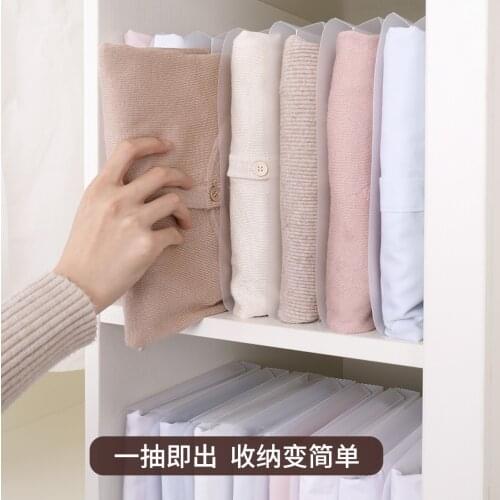 Stacking Clothes,folding Clothes, Creative T-shirts, Folding Household Closets, Arranging and Folding Clothes Boards