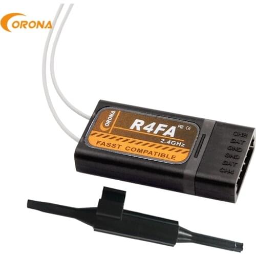 Corona R4FA 4CH FUTABA 2.4Ghz Fasst Compatible Receiver For RC Airplane Glider