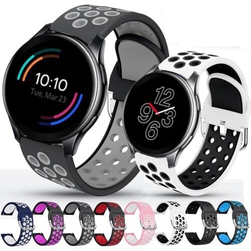 Sport Strap For Oneplus Watch Silicone Watchband Bracelet 22mm Wristband For Huawei GT2 Pro GT GT 2E GT 2 46mm Replace Correa