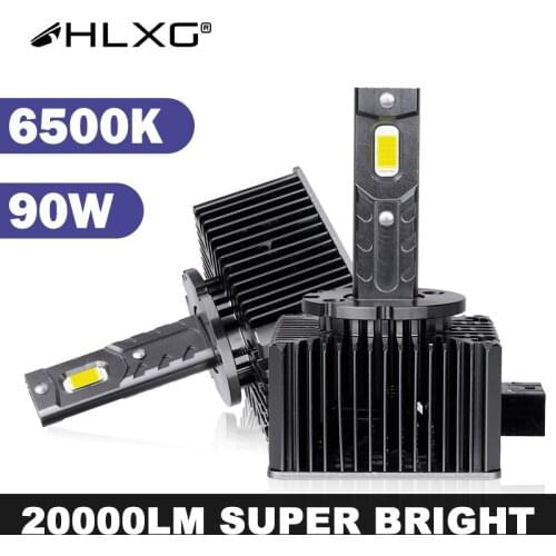 HLXG D1R D5S D3S D3R LED D1S LED lampara D4S D4R D8S D2S D2R LED 12V car light auto lamp 90W 20000LM 6000K D1S headlight Bulb