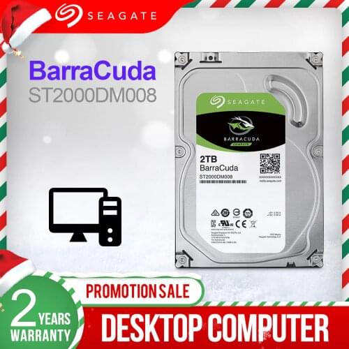 Seagate 2TB 3.5'' Desktop HDD Internal Hard Disk Drive Original 2 TB 7200RPM SATA 6Gb/s Hard Drive For Computer ST2000DM008