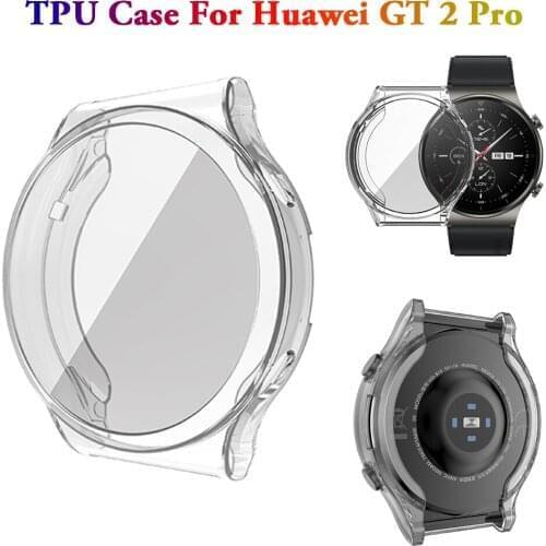 Full Cover Screen Protector For Huawei Watch GT 2 Pro TPU Smart Watch Cases Cover Shell Edge Frame Accessories Protective Bumper