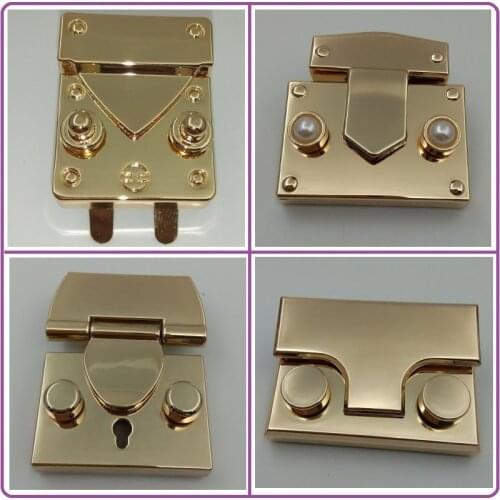 1pcs/10pcs 4 New LOCKS Replace,Only 1 piece lock repair your bag,Lock for saving women handbags,repair man briefcase bags