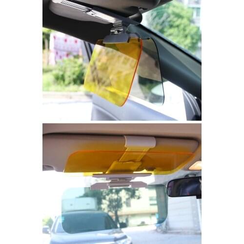 1pc Car Sun Visor Anti Dazzle Shading Mirror Auto Anti-glare Clip-on Shield Sunshades Driving Mirror Clear View