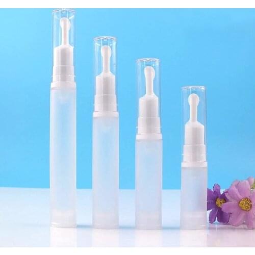 15ML frosted airless bottle white pump lotion emulsion serum sample eye essence hyaluronic toner mist sprayer skin packing