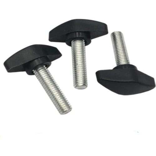 2-5pcs/lot m5 M6 M8 36# T type wing Nylon Plastic Head Handle Thumb Screw Bakelite Bolt