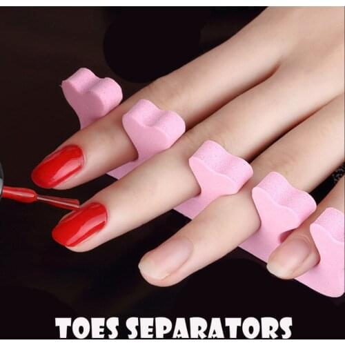 New beginning-Beauty Store 2pcs Soft Foam Sponge Toe Separator Finger Separator Nail Art Tools Feet Care Manicure Pedicure