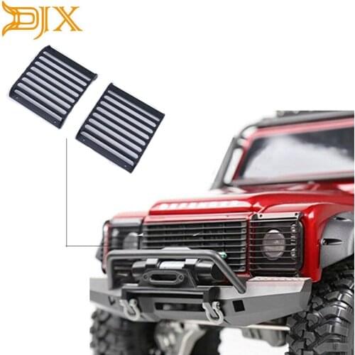 2PCS Metal Front Lamp Guards Headlight Cover Guard Grille for 1/10 RC Crawler Car Traxxas TRX-4 RC Car Parts Accessories