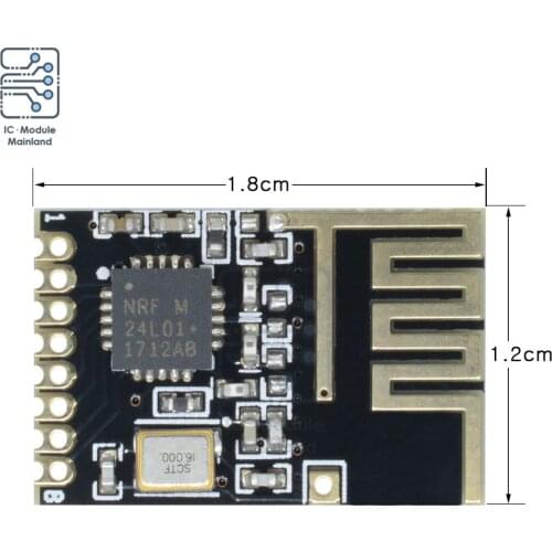 27MM NRF24L01 Mini Wireless Transmission Module Without PIN Pin Version for Mouse Keyboard Remote Control
