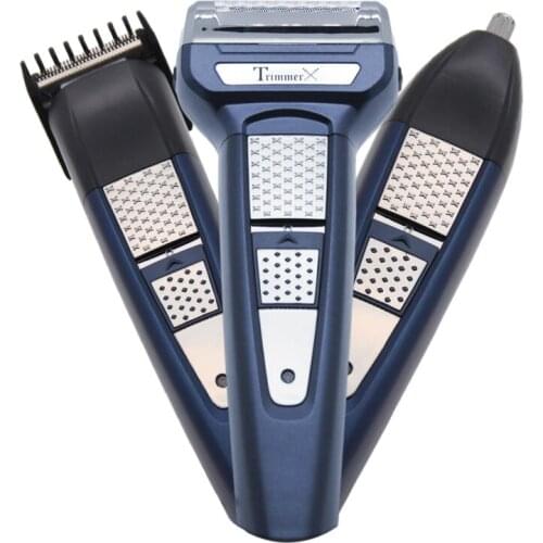 3 in 1 Electric Razor For Men Barba USB Rechargeable Nose Hair Trimmer Mens Electric Shaver Machine Maquina De Barbear