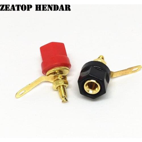 8Pcs Hex Cap Head Speaker Amplifier Terminal 4mm Banana Plug Jack Sockets Binding Post Connector