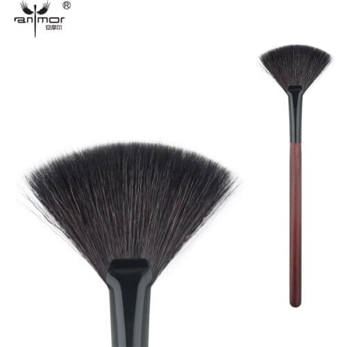 Anmor Highlighter Makeup Brush High Quality Goat Hair Make Up Brushes Professional Eyeshadow Blending Cosmetic Kit Tools