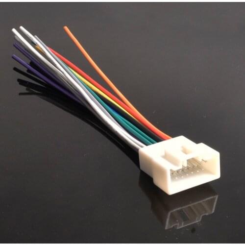 Car Radio Audio CD Power Wire Harness Adapter For Mitsubishi Lancer Outlander Mirage