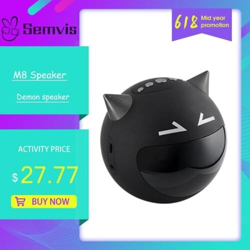 M8 Bluetooth Speaker Portable Mini Speaker Subwoofer Speaker With Microphone Support TF Card Bluetooth Speakers Clock