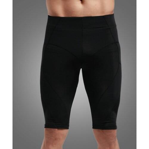High Elasticity Breathable Men Sports Training Pants Bodybuilding Abdomen Compression Lifting Hip Tightening Legs Shaping Pants