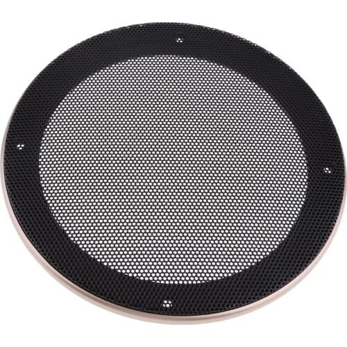 6.5Inch Speaker Grills Cover Case with 4 pcs Screws for Speaker Mounting Home Audio DIY -188mm Outer Diameter Champagne
