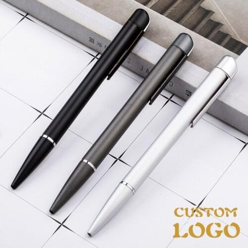 Craycat Metal Ballpoint Pen 0.5mm Black Luxury Custom Advertising Gift Pen for School Student Stationery Office Supplies