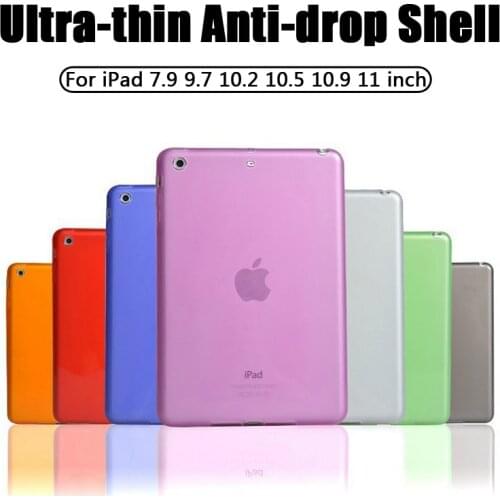Colour Clear Slim Silicon Back Case For iPad Mini 5 Air 4 3 2 1 TPU Cover For iPad Pro 11 2020 10.2 7th 8th 9.7 2017 2018 10.5