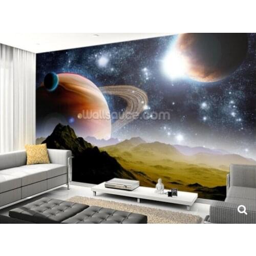 Custom children wallpaper,Deep Space Concept,3D cartoon mural for living room bedroom childrens room wall PVC papel de parede