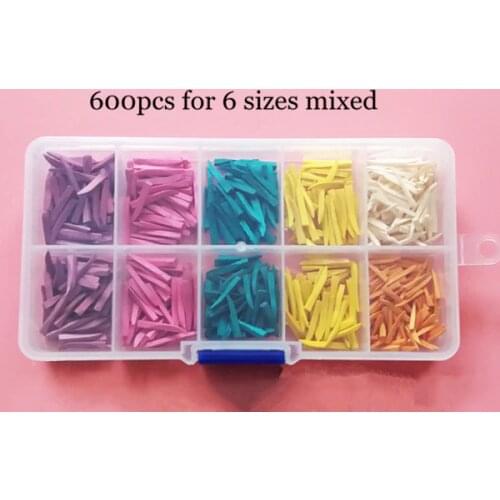 600pcs Set Dental materials Disposable Restoration Interdental Composite Contoured Wood Wooden Wedges