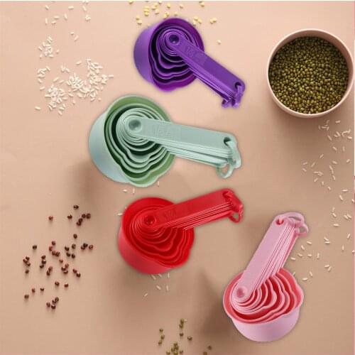 11pcs/set Kitchen Speed Spoon Measuring Spoon Adjustable Quantitative Spoon Multiple Colors Kitchen Tool Measuring Spoon Tools