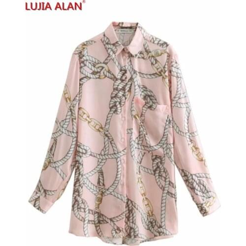 LUJIA ALAN Satin Blouses
