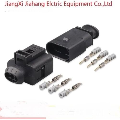 100 sets kit 3 Pin way male female auto Air-Condition pressure switch Temp sensor Plug 1J0973803 1J0973703
