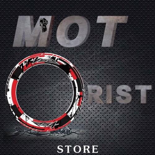 A set of 4pcs Thick Edge Outer Rim reflective Sticker Stripe Wheel Decals Fit for APRILIA rs4