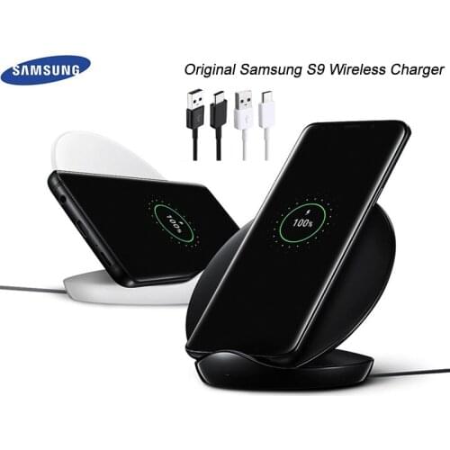 Original Samsung S9 Wireless Charger Fast Qi Standard Charge Pad For Galaxy S20 Ultra S10 S9 S8 Plus S7 Edge iPhone 11 X XS XR 8