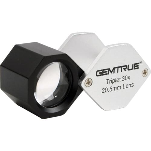 Custom Design Metal Body High Power Triplet 30x Lens 20.5mm Jewelers Triplet Loupe
