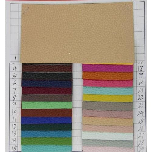 Manufacturers supply colored PVC edge embossed leather luggage bags 1.6mm thickness artificial leather fabric