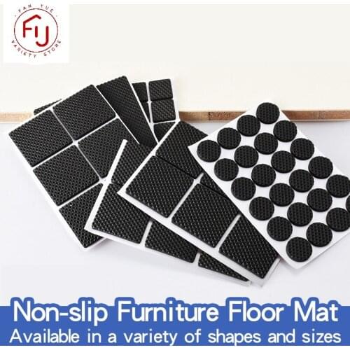 Self Adhesive Non-slip Furniture Floor Mat Bumper Damper For Chair Protector Floor Protection Mat Furniture Legs Protect